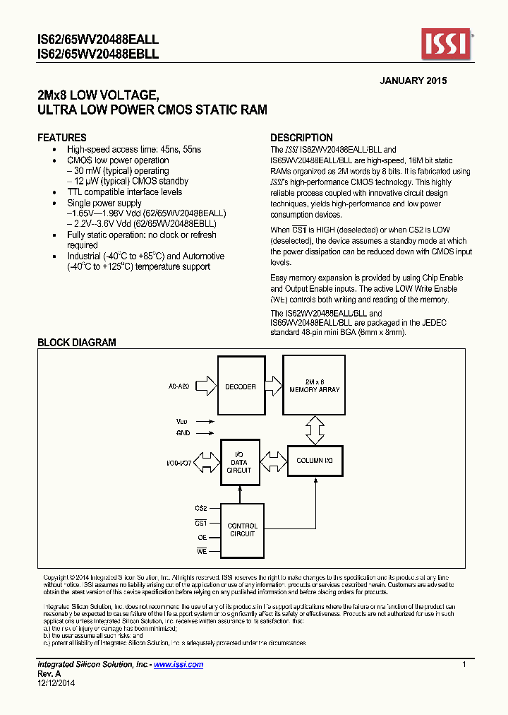 IS65WV20488EALL_8470225.PDF Datasheet