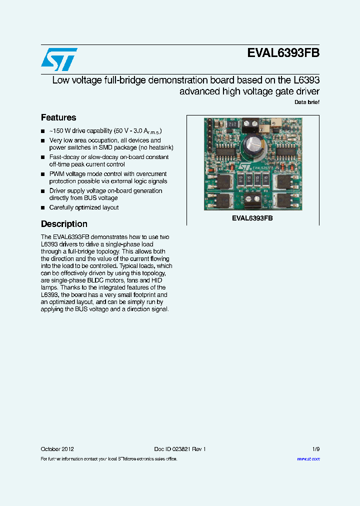 EVAL6393FB_8470159.PDF Datasheet