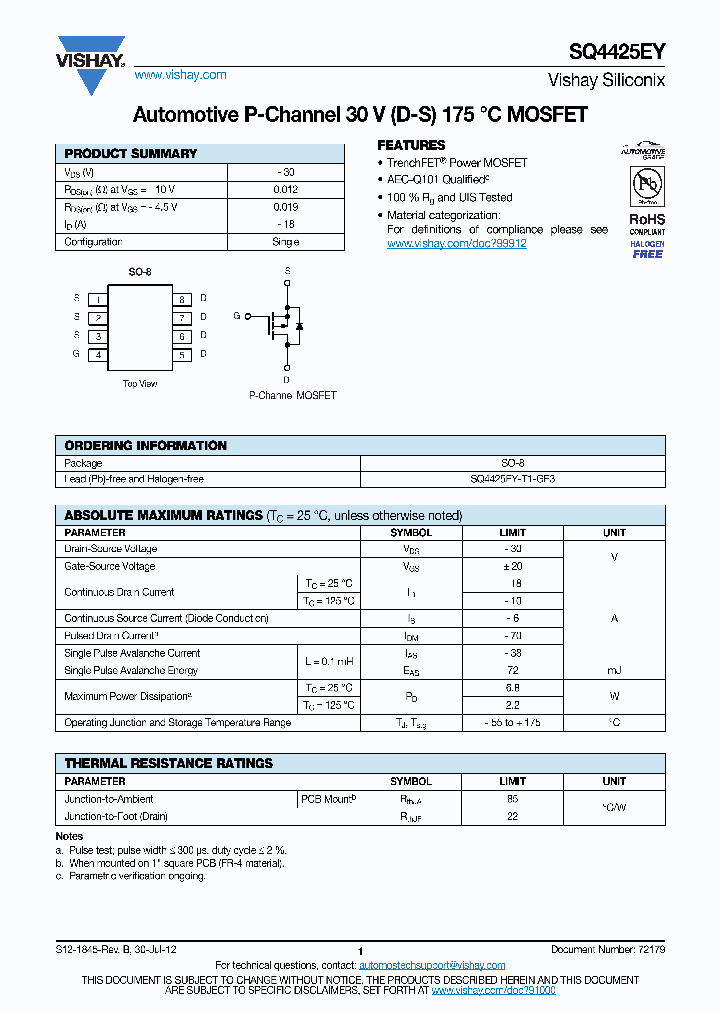 SQ4425EY-15_8480944.PDF Datasheet