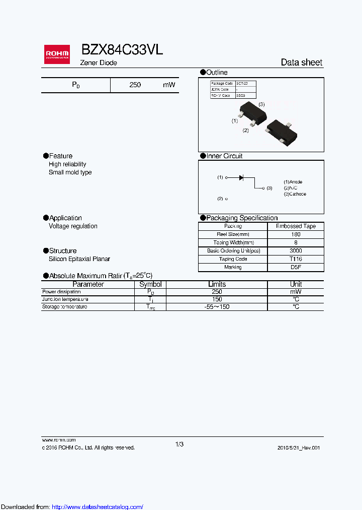 BZX84C33VLT116_8487688.PDF Datasheet