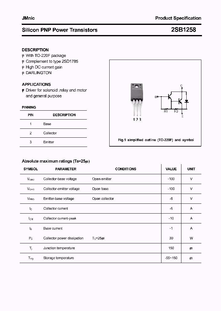 2SB1258_8496412.PDF Datasheet