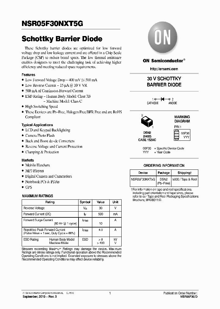 NSR05F30_8497814.PDF Datasheet