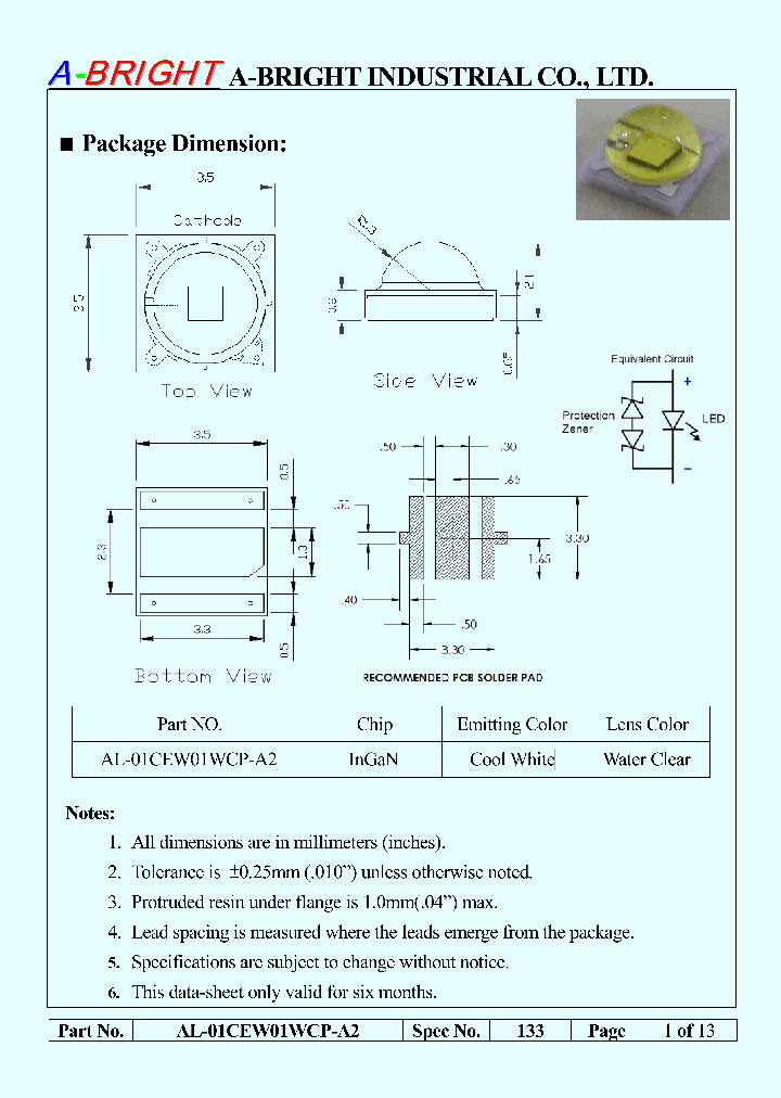 AL-01CEW01WCP-A2_8502745.PDF Datasheet