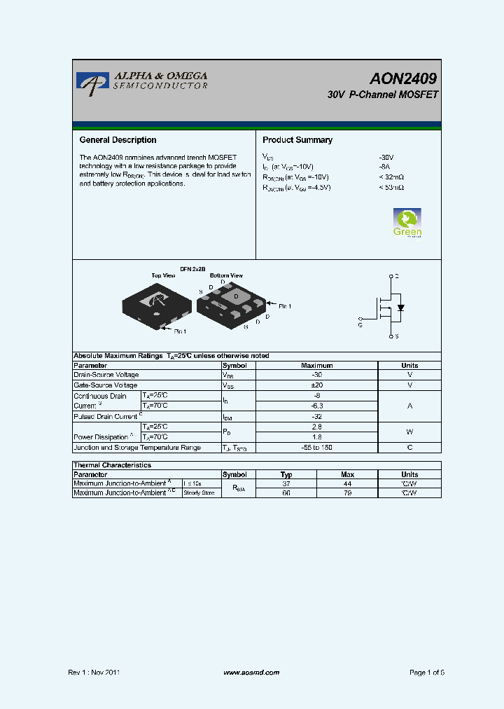 AON2409_8512121.PDF Datasheet