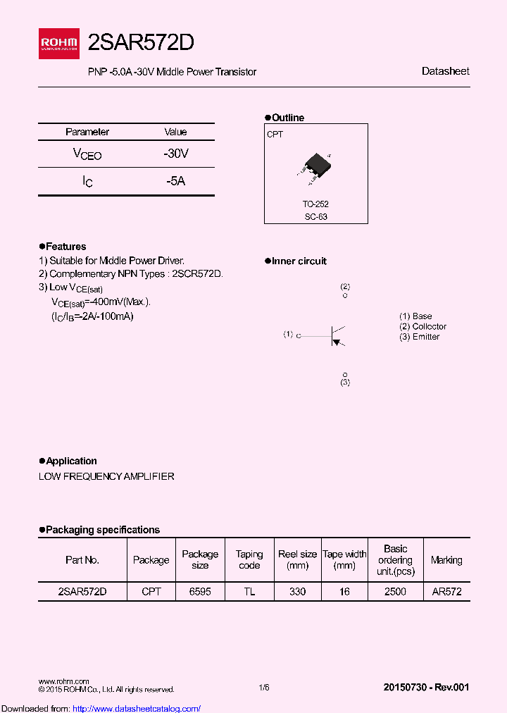 2SAR572DGTL_8516091.PDF Datasheet