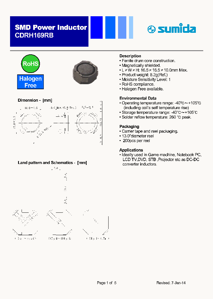 CDRH169RBNP-220MC_8517978.PDF Datasheet