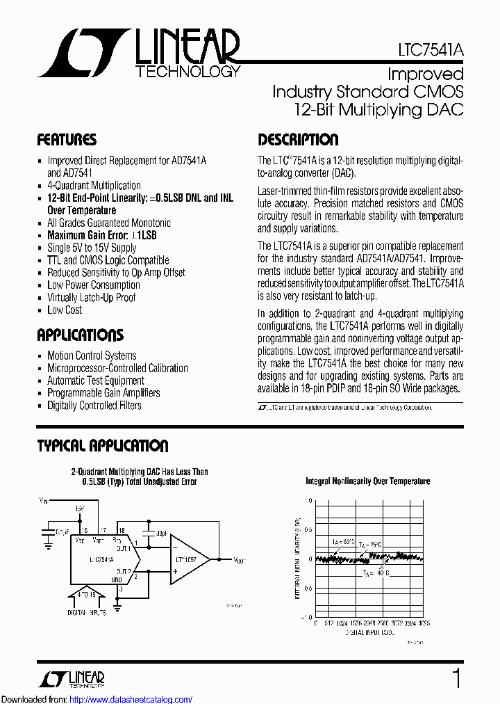 LTC7541AKNPBF_8530747.PDF Datasheet