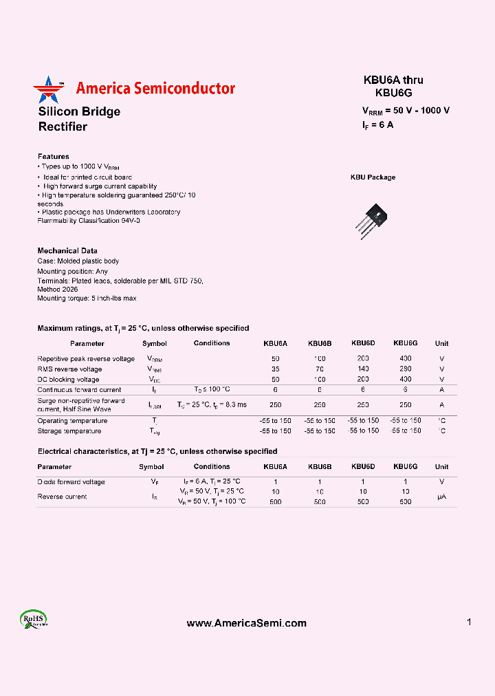 KBU6A_8569242.PDF Datasheet