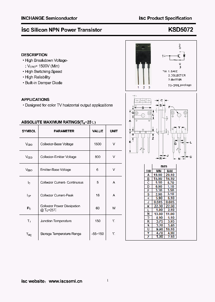 KSD5072_8569752.PDF Datasheet