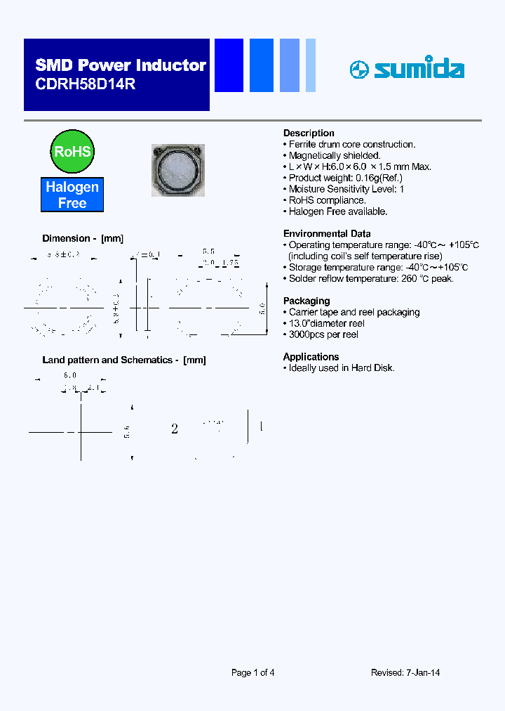 CDRH58D14RHF-1R4NC_8579428.PDF Datasheet