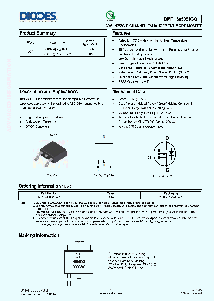 DMPH6050SK3Q-13_8580309.PDF Datasheet