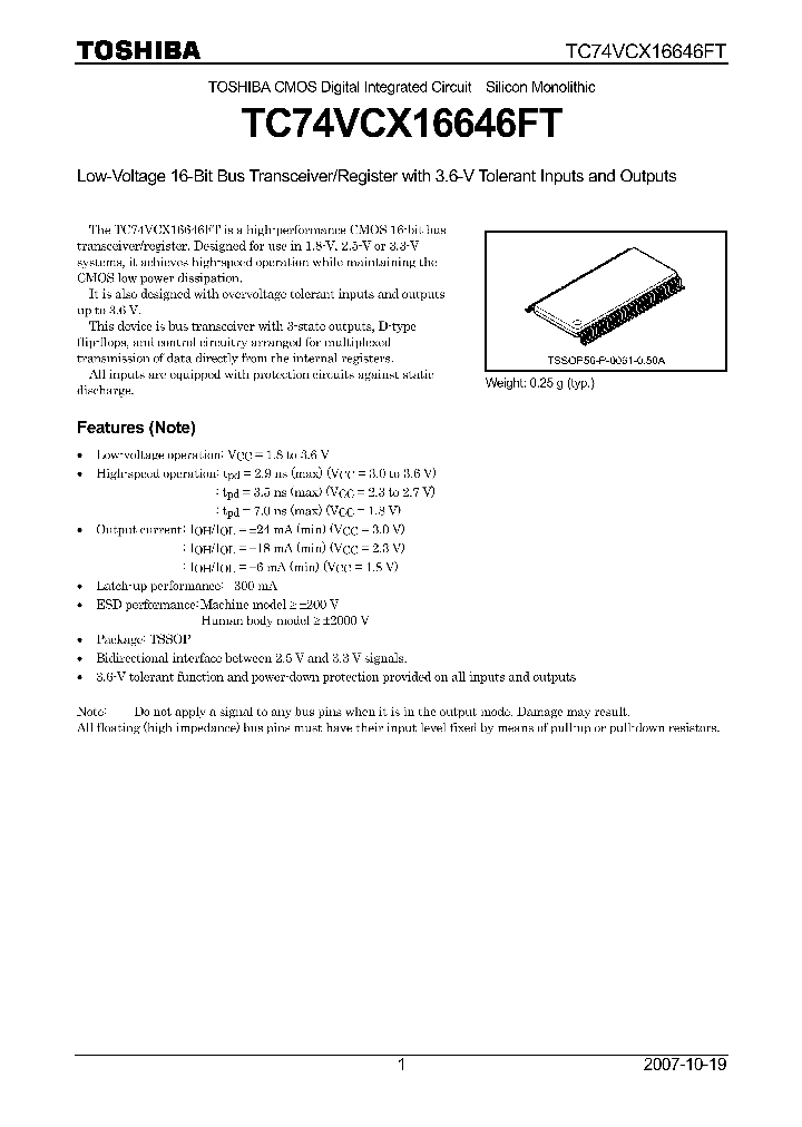 TC74VCX16646FT_8586440.PDF Datasheet