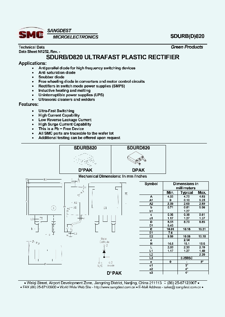 SDURBD820_8590445.PDF Datasheet