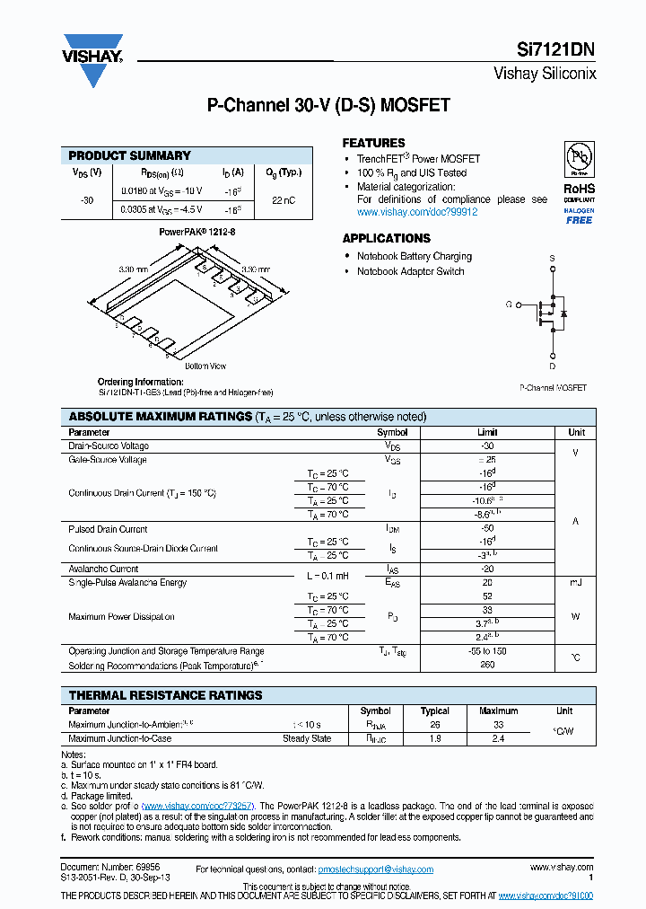 SI7121DN-T1-GE3_8591165.PDF Datasheet