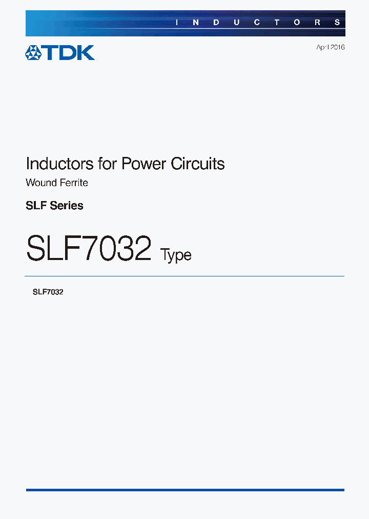 SLF7032T-100M1R4-2PF_8596458.PDF Datasheet