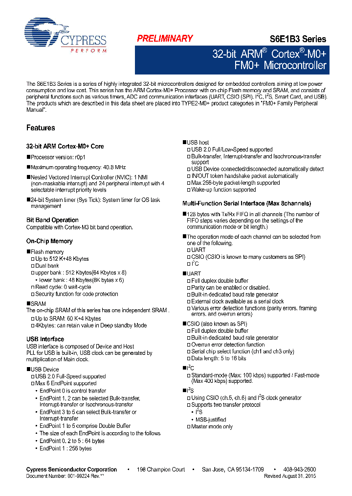 S6E1B34F0AGV20000_8602967.PDF Datasheet
