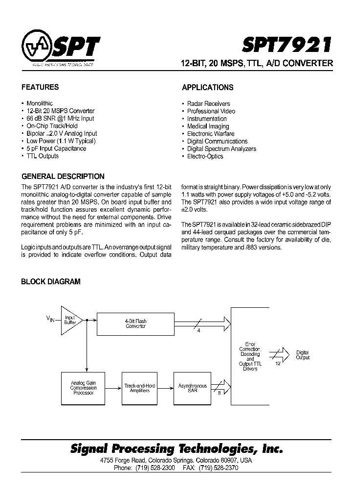 SPT7921SCJ_8607969.PDF Datasheet