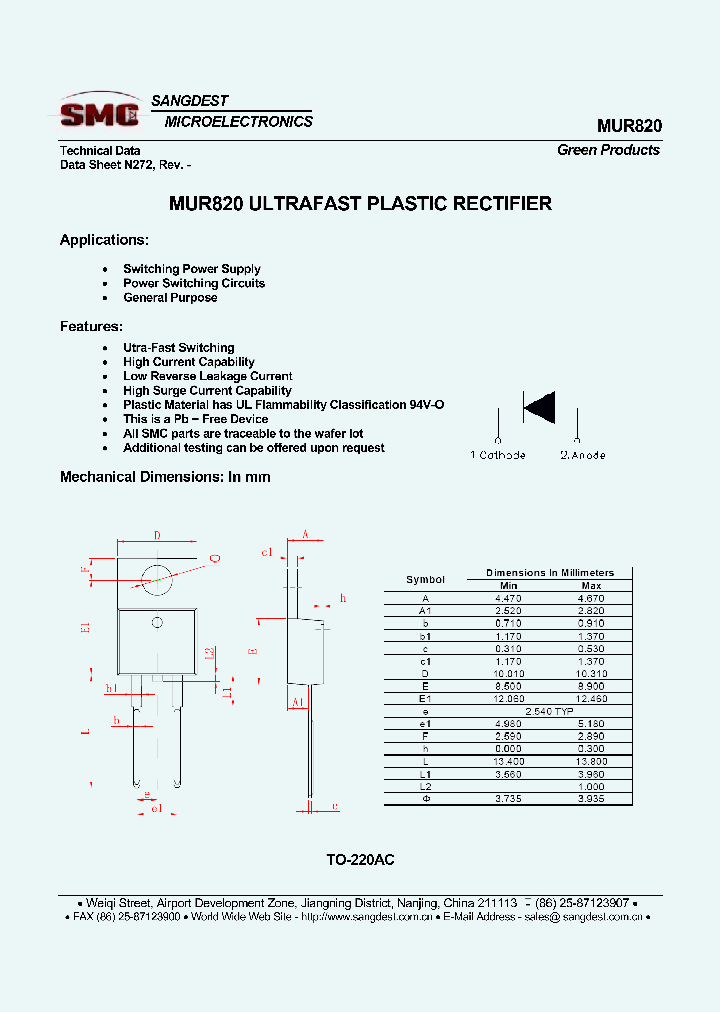 MUR820_8624078.PDF Datasheet