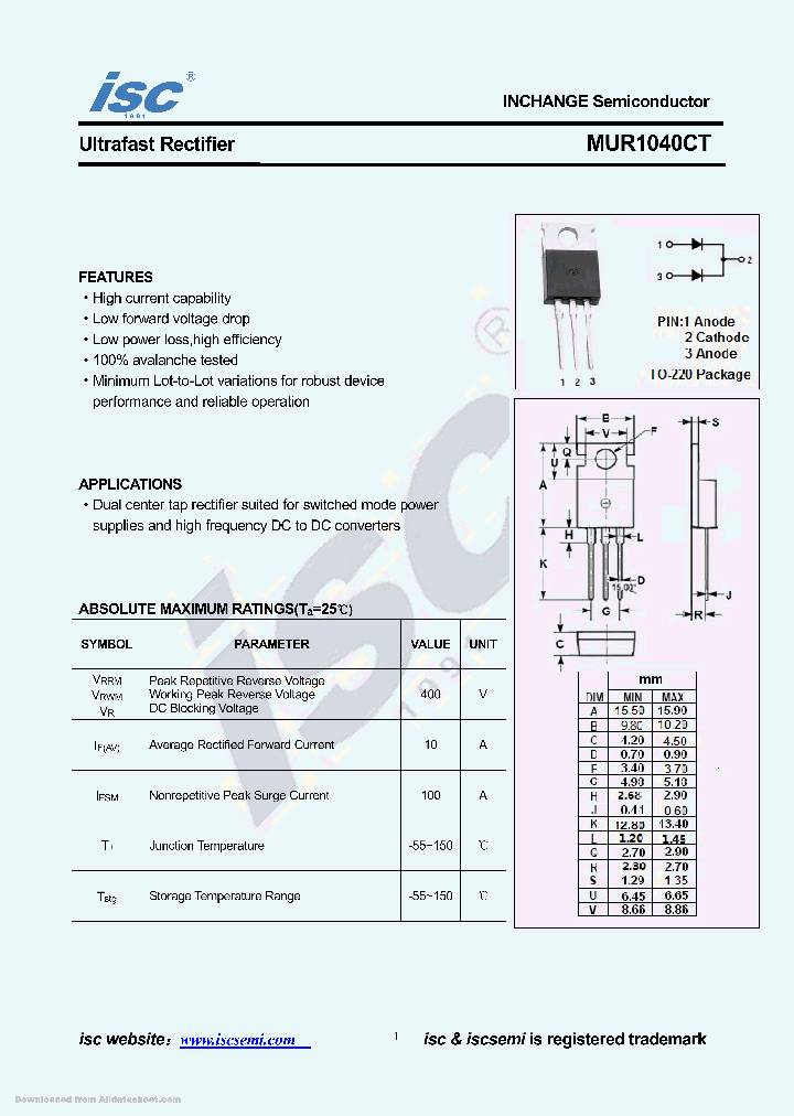 MUR1040CT_8624539.PDF Datasheet