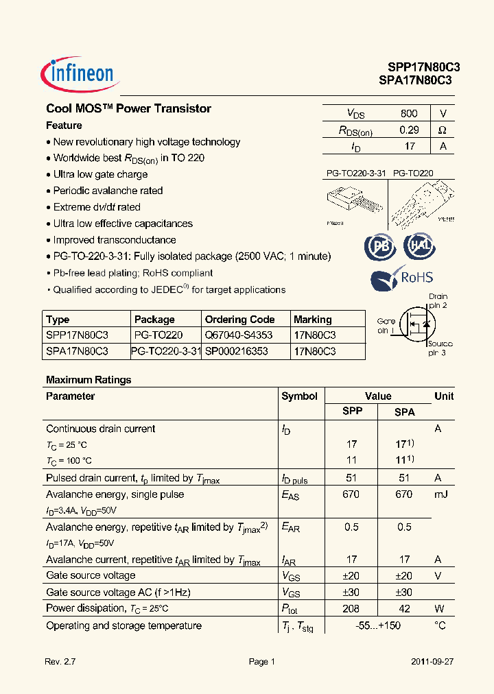 SPA17N80C3_8630782.PDF Datasheet