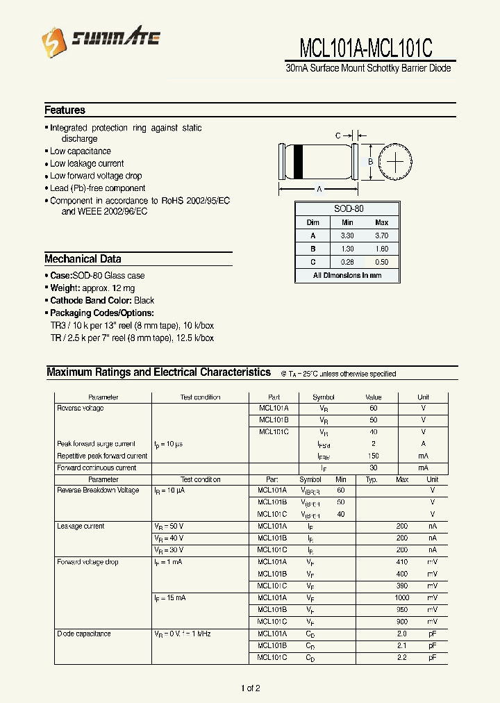 MCL101A_8632420.PDF Datasheet