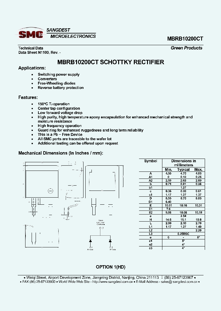 MBRB10200C_8637707.PDF Datasheet