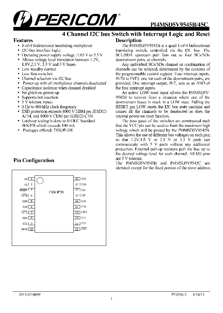 PI4MSD5V9545CLEX_8637698.PDF Datasheet