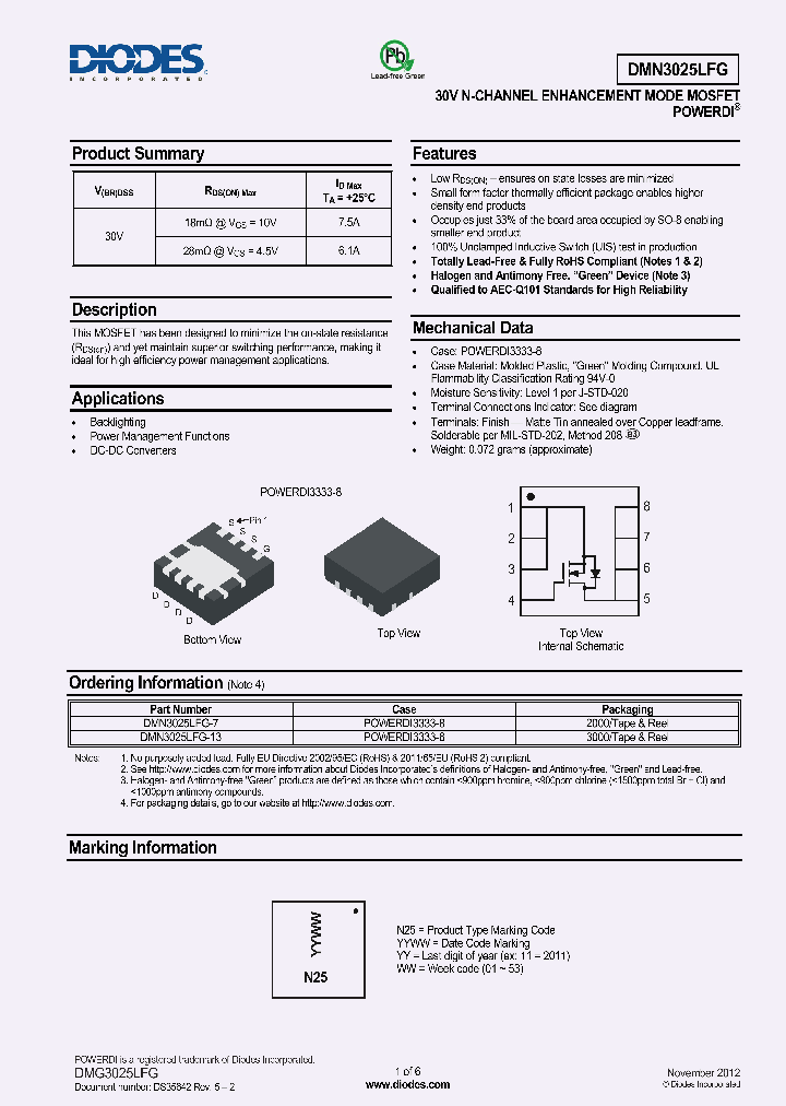 DMN3025LFG-7_8644069.PDF Datasheet