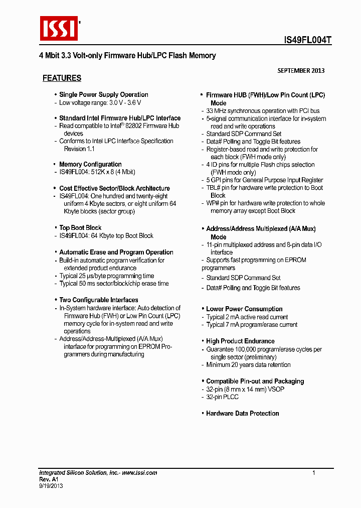 IS49FL004T-33JCE_8656750.PDF Datasheet