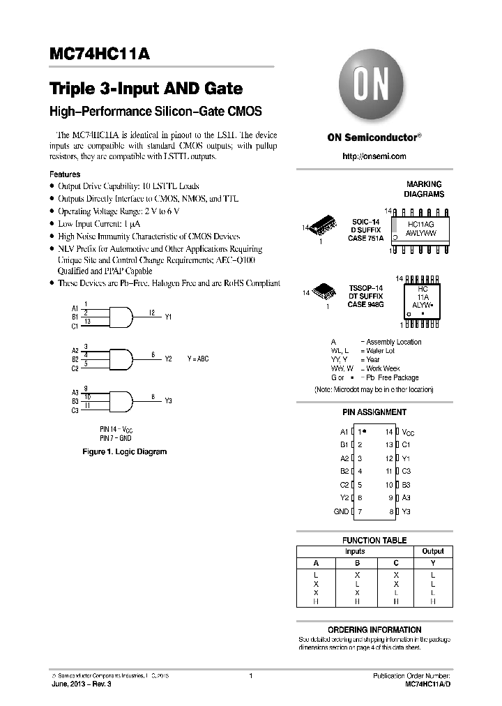 NLV74HC11ADR2G_8663384.PDF Datasheet