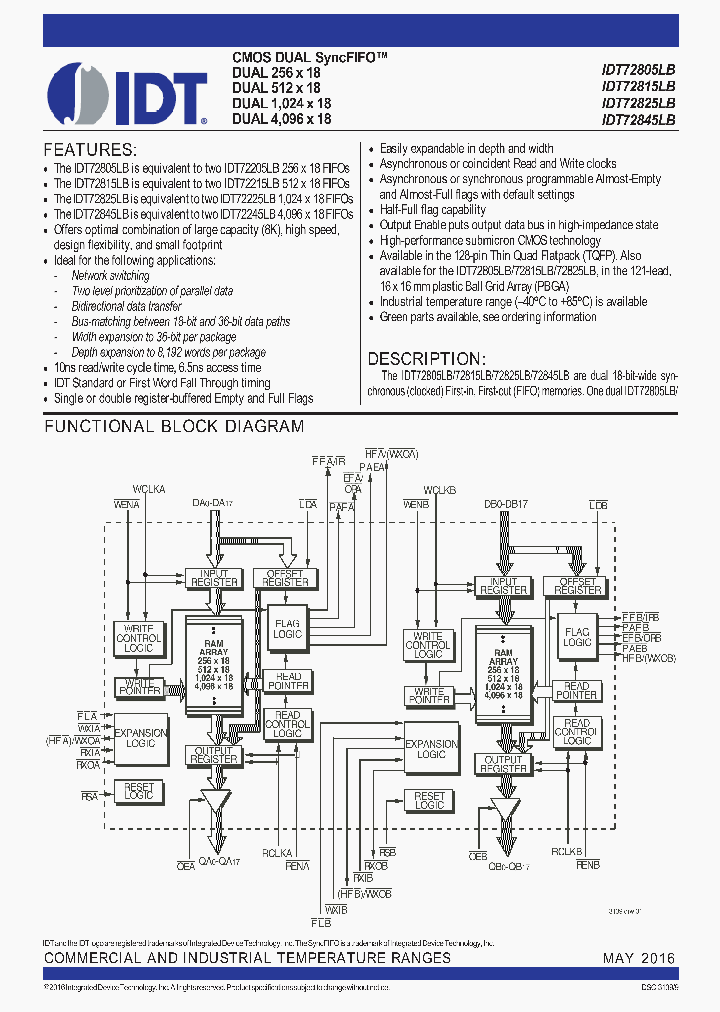 72805LB10BGGI8_8666980.PDF Datasheet