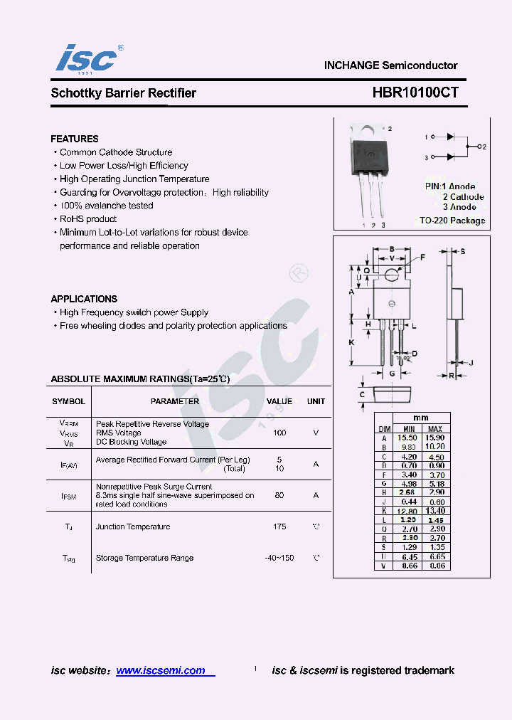 HBR10100CT_8667639.PDF Datasheet