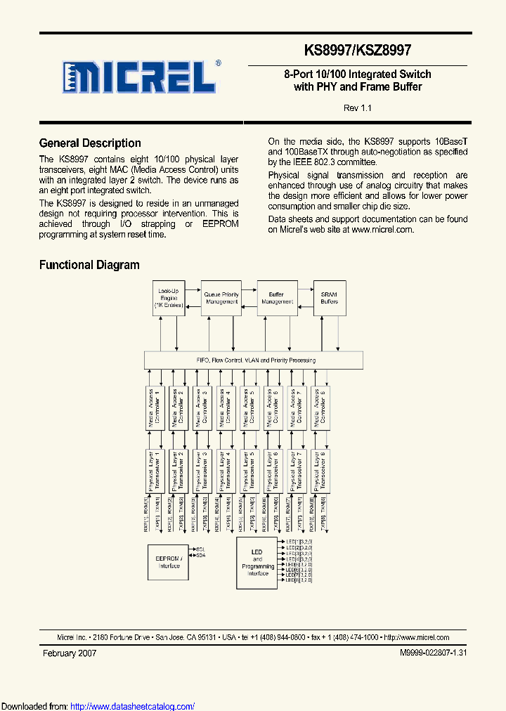 KSZ8997_8667628.PDF Datasheet