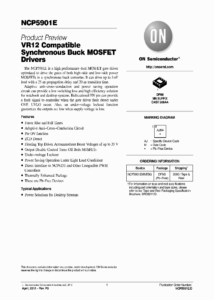 NCP5901EMNTBG_8672208.PDF Datasheet