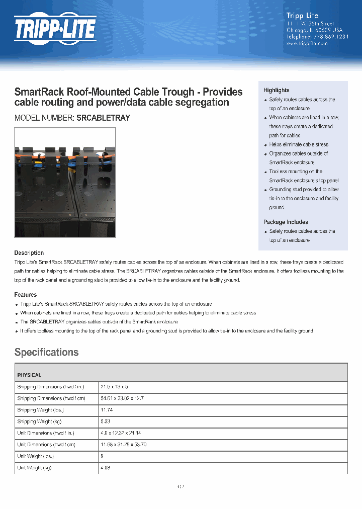 SRCABLETRAY_8676599.PDF Datasheet