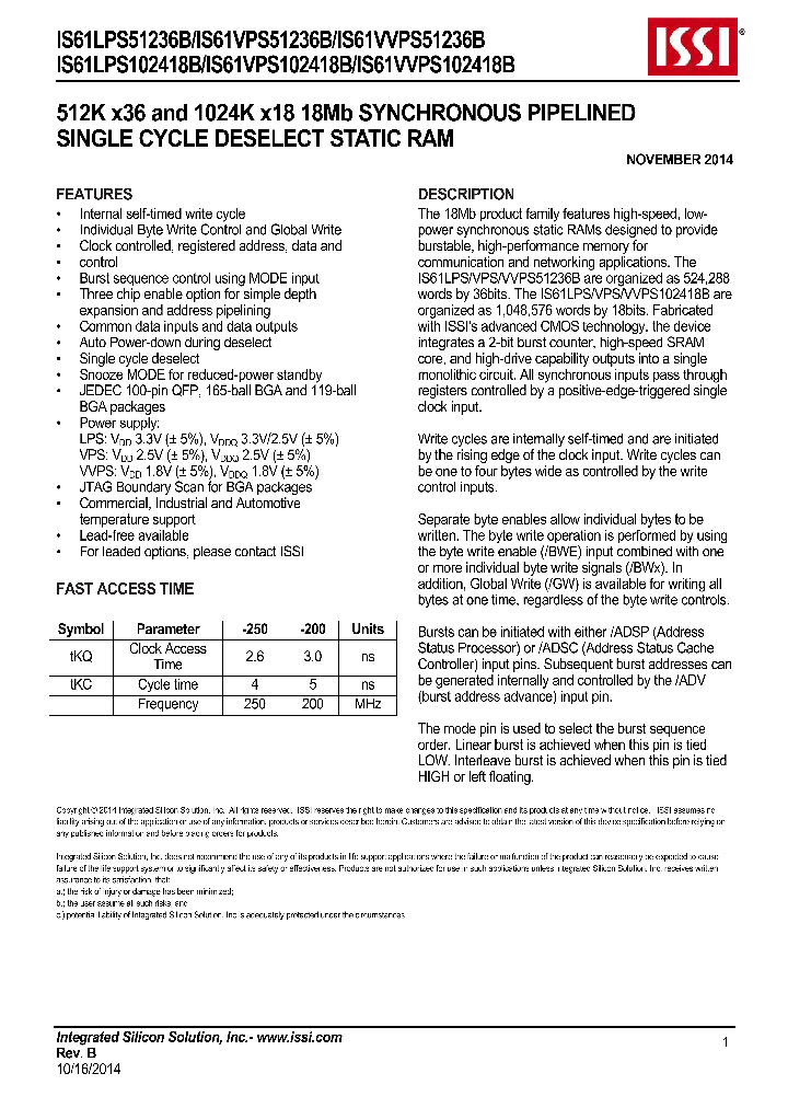 IS61VPS102418B_8679275.PDF Datasheet