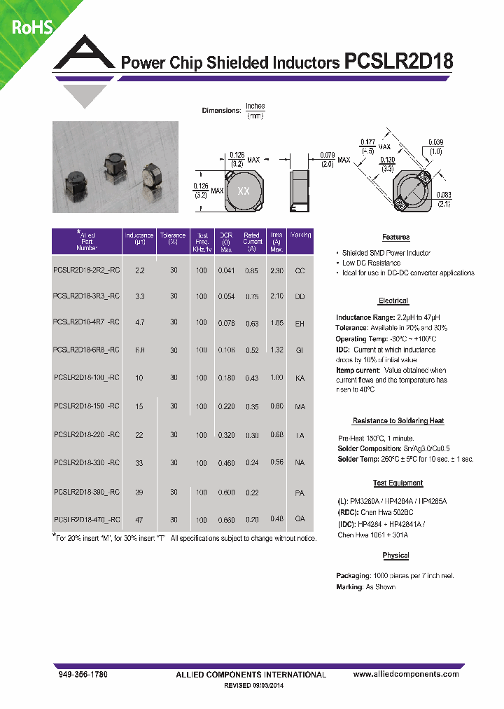 PCSLR2D18-150-RC_8684269.PDF Datasheet