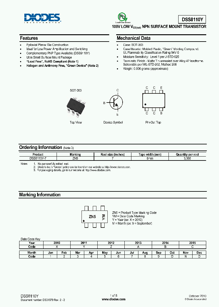 DSS8110Y-7_8693095.PDF Datasheet