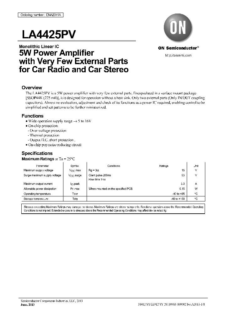 LA4425PV_8694648.PDF Datasheet