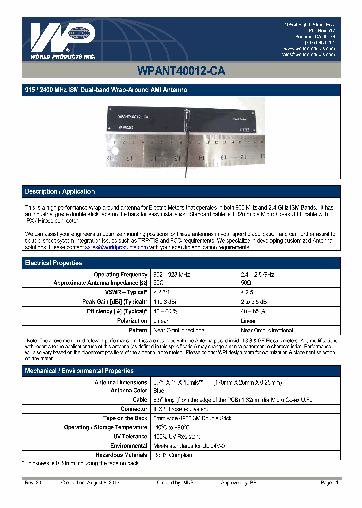 WPANT40012-CA_8697725.PDF Datasheet