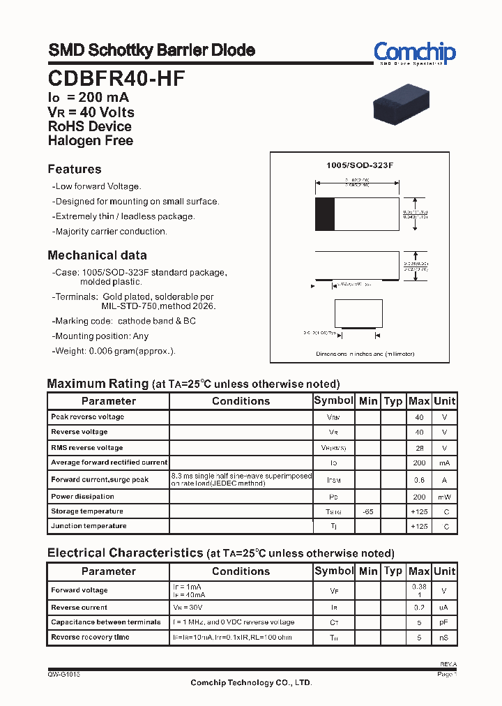 CDBFR40-HF_8700627.PDF Datasheet