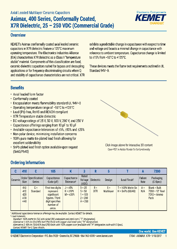 C412C105K1R5TA7293_8708257.PDF Datasheet