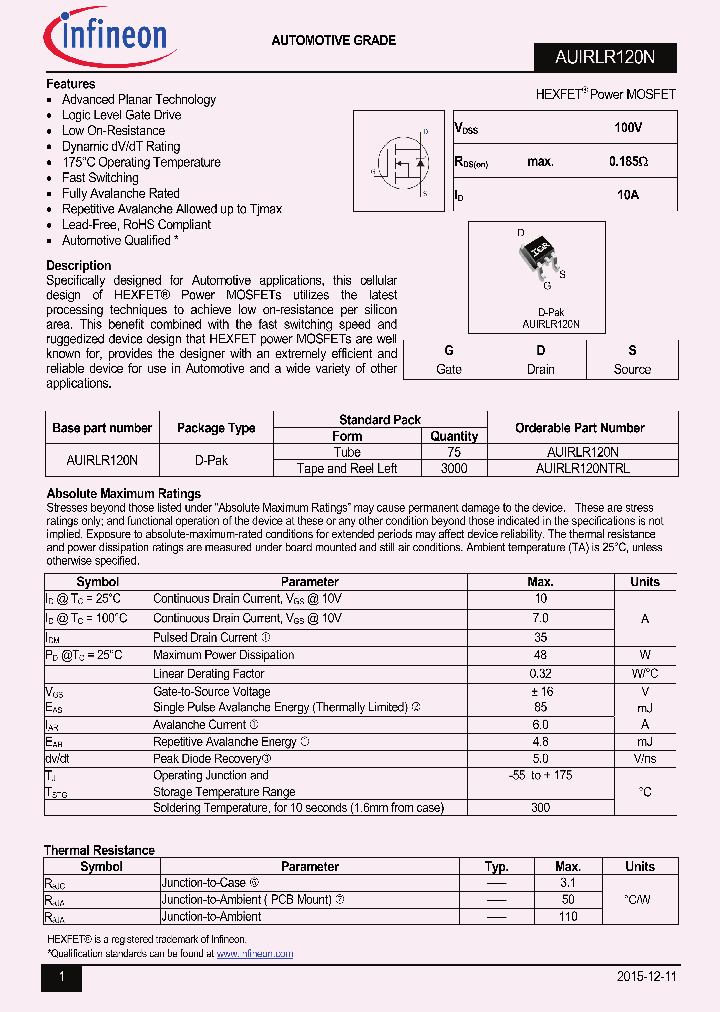 AUIRLR120NTRL_8711062.PDF Datasheet