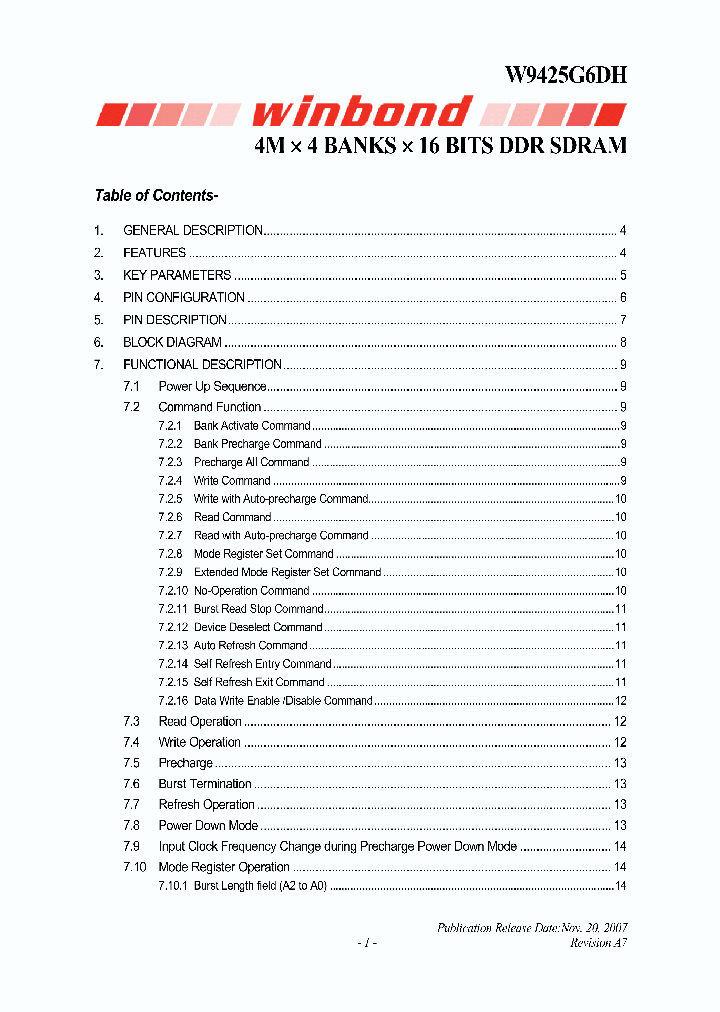 W9425G6DH_8715145.PDF Datasheet