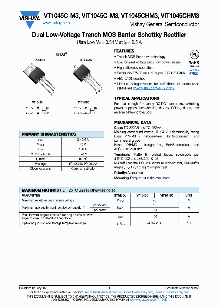 VT1045C-M3_8724280.PDF Datasheet