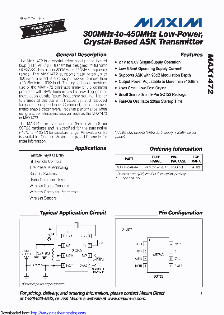 MAX1472AKA-TG05_8728250.PDF Datasheet