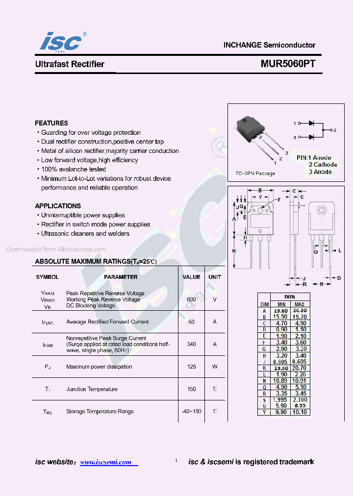 MUR5060PT_8739391.PDF Datasheet