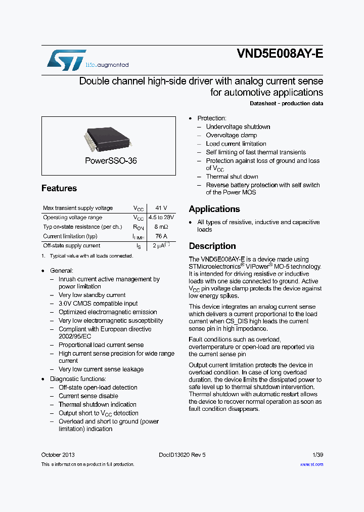 VND5E008AY-E_8749027.PDF Datasheet