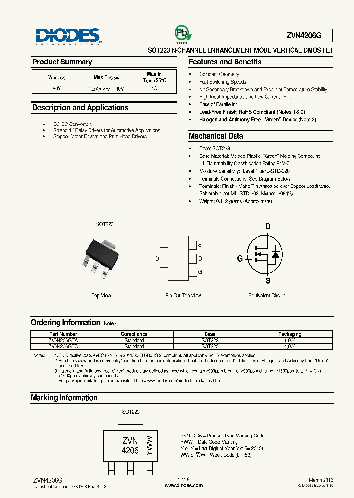 ZVN4206G-15_8763259.PDF Datasheet