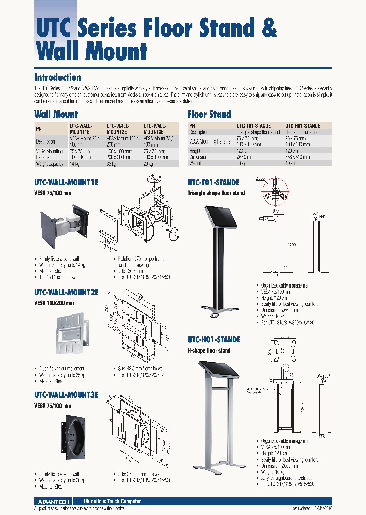 UTC-WALLMOUNT3E_8776548.PDF Datasheet